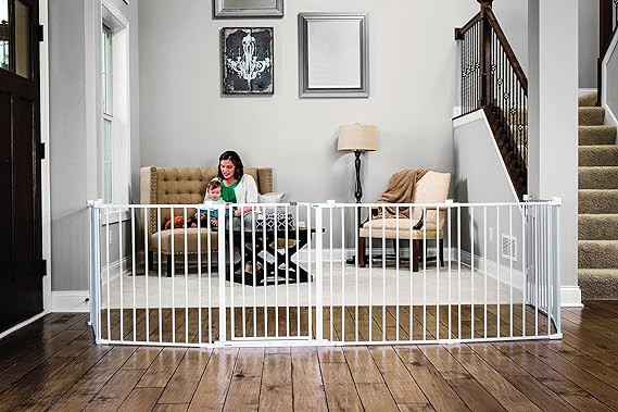 Regalo 192-Inch Adjustable Baby Gate/Play Yard/Fireplace Gate in Gates, Monitors & Safety in Markham / York Region - Image 3