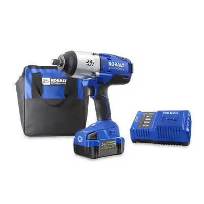 NEW Kobalt 24 volt Variable Speed  1/2-in Drive  Impact Wrench, View more