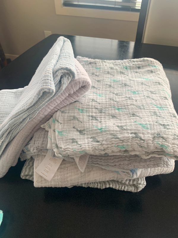 Baby blankets (receiving/swaddle) - 16 total in Other in Calgary - Image 2