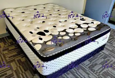 Never Used !! Queen size mattress - Boxspring , View more