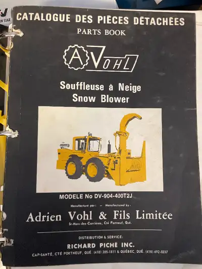 Complete set of Manuals in a ring binder Parts manual Operators John Deere 400 and 500 series operat...