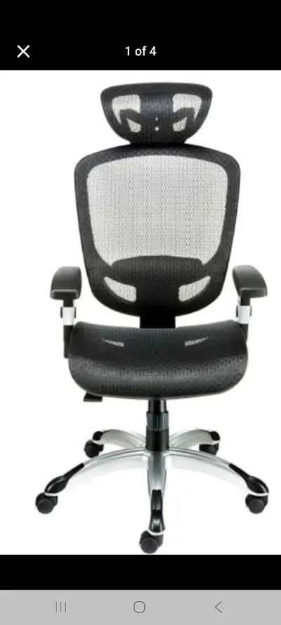 Black FlexFit Hyken Mesh Task Chair with Adjustable Arms - Black, View more