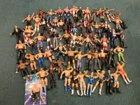 Huge Lot 62 WWE WWF TNA Wrestling Figures