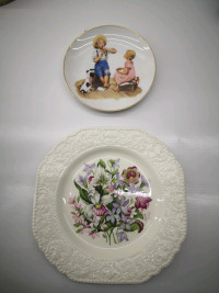 Collectors Plates lot Norman Rockwell & STAFFORDSHIRE 