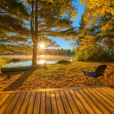 Joli Chalet au bord de l'eau tout équipé à 1 heure de montréal, View more
