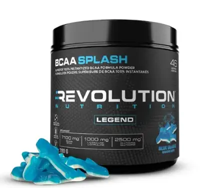 Brand New Revolution BCAA SPLASH Blue Shark 12 Serv/ For Sale, View more