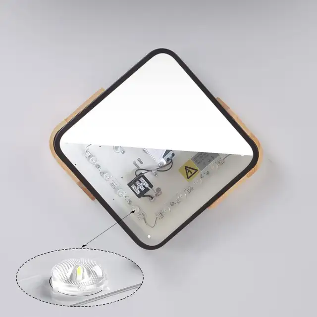 Modern LED Ceiling Light Dimmabl Flush Mount with Remote 40x40cm in Indoor Lighting & Fans in Hamilton - Image 5