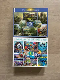 16 jigsaw puzzles (8700 pcs total) Thomas Kincaid / Seaside