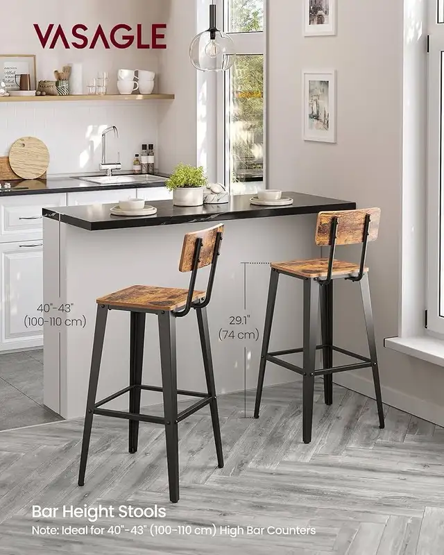 29.1 Inches Tall Bar stool chair with Back, Counter Bar Chairs  in Chairs & Recliners in Markham / York Region - Image 4