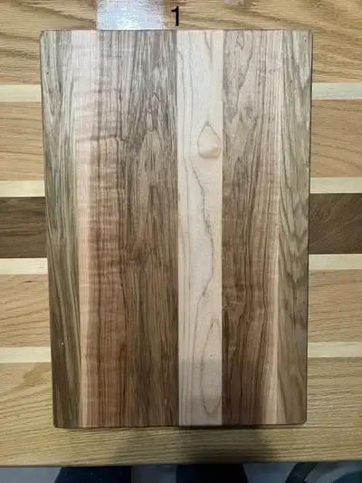 12” x 18” x 1 1/2” Custom made maple cutting board. , View more