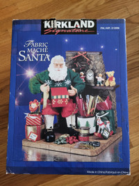 Kirkland Signature Fabric Mache Santa Claus Wrapping presents