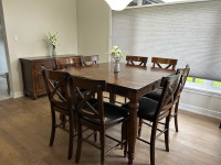 Extendable Counter Height Dining Set & Server 