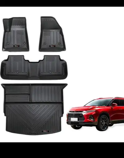 Brand new in box Custom Floor Mats 2 Rows and Cargo Trunk Liner Set Black Compatible for 2019-2024 2...