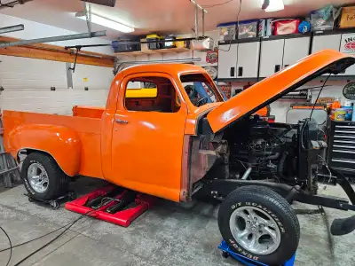 Selling a 1953 Studebaker truck. This truck is missing the glass, tailgate, right front fender, head...