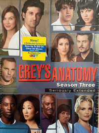 GREY'S ANATOMY Season 3 Complete Series.7XDVD.Box SetNEW/SEALED