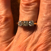 Diamond 14k YG Ring Certified $4100 Mothers Weekend Sale $1600