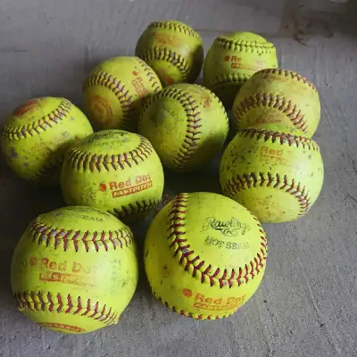 Used 12 inch Red Dot Softballs, View more