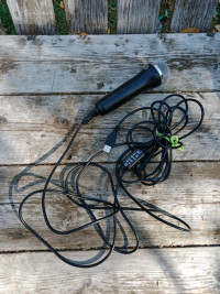 Rock Band USB Microphone, Long Cord, Original, Plugs Into USB