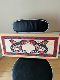 Wanted Salmon Boxes With Art on top