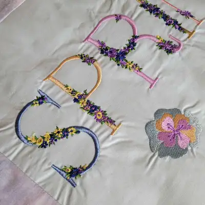 Beautiful Handmade 37" x 21" Quilted Spring Wall Decor Loop..., View more