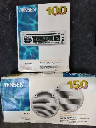 Water proof stereo with water proof speakers , View more