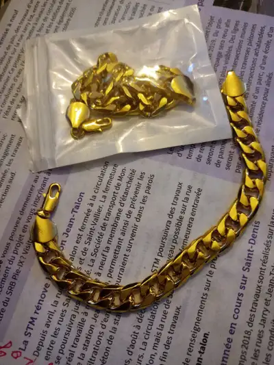 Bracelets pour Homme 18k Gold plaqueé, View more