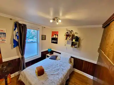 Bonjour à toustes ! Je cède ma chambre dans un grand 6 ½ avec jardin, près du métro Frontenac. 717 $...