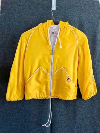 Girls Yellow Jacket Hooded Lined  (ROBIN) Size 8-10, View more