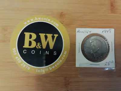 1948 Hungary 5 Forint Coin $25 The 1948 Hungary 5 forint coin features a design showcasing the count...