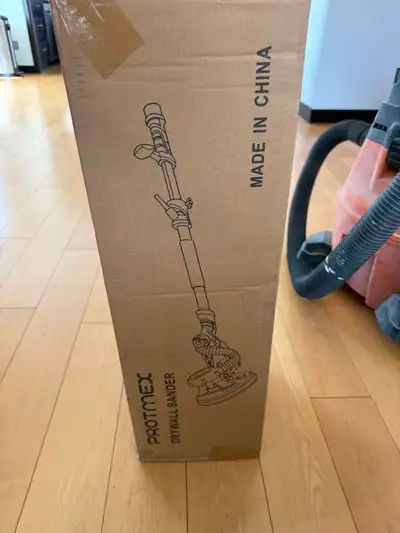 Vacuum style Drywall Pole sander. Also used for removing stipple. New in the box. Purchased for $196...
