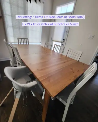Extendable Wood Dining Table, View more