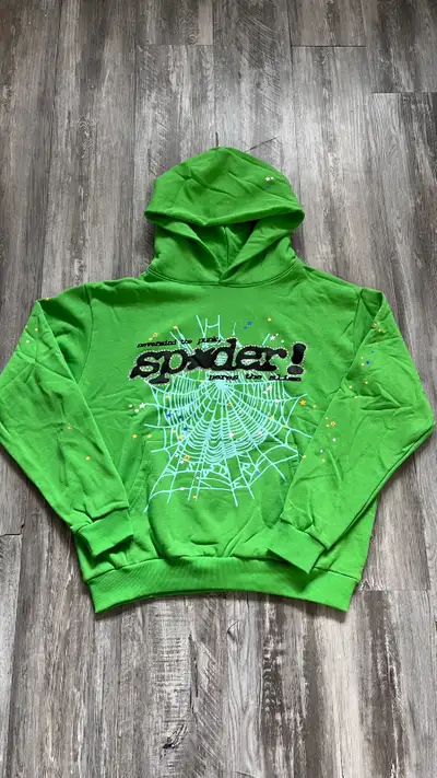 Green Sp5der hoodie, View more