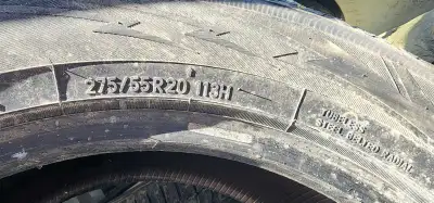 Toyo 275-55/R20 Toyo winter tires bought new and used for three winter seasons on a Ford F-150. Less...