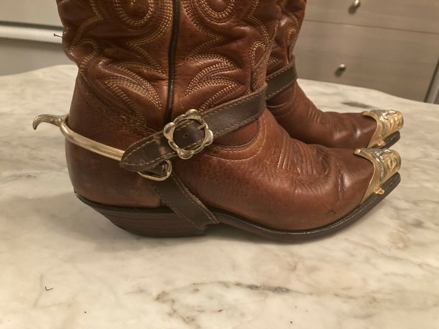 Bottes BOULET éperons western cowboy femme 5 C dans Femmes - Chaussures  à Ville de Montréal - Image 2