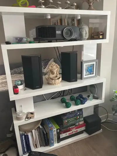 Modern White Bookcase \ Shelf Unit, View more