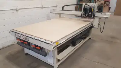 Axyz 4008 CNC router Made in Burlington, Ontario Machine is powered up and fully operational. Traini...