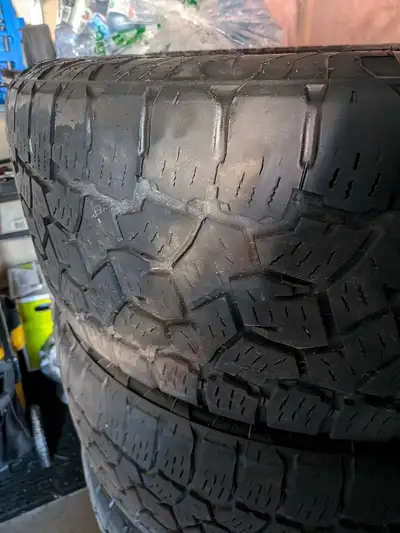20 inch tires 275 R 55 Worn 2 seasons on a F150 2016