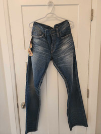 Mens Authentic Silver jeans 33/34 