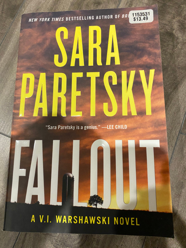Book : Fallout by Sara Paretsky in Fiction in St. John's