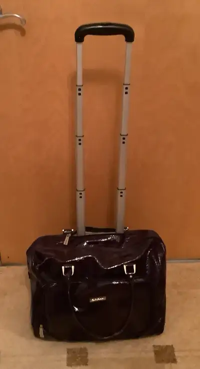 Très belle valise ,sac de soyage. Pour ordinateur portable. Ton de bourgogne lustrer Neuve , pas uti...