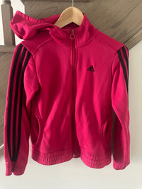 Girls Adidas Pursuit Full Zip Striped Track Jacket size 10-12yrs