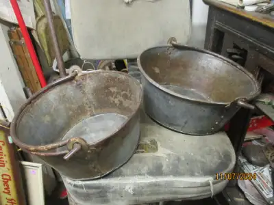 Selling quickly at $30.00 each... ..the largest is 12 inches across x 5 inches tall in size........c...