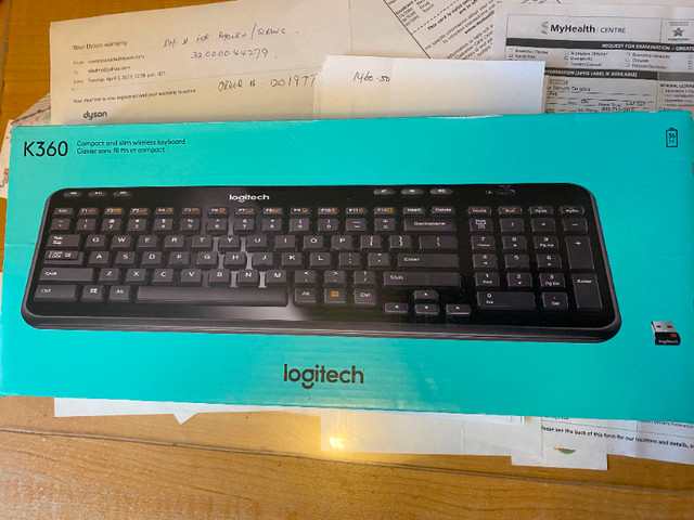Logitech K360 wireless keyboard in Mice, Keyboards & Webcams in Mississauga / Peel Region