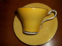 Aynsley Yellow corset cup & saucer