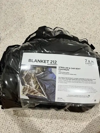 7am enfant blanket 212 black footmuff, View more