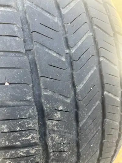 3 Used goodyear Eagle LS2 tires off a GMC denali sidewall slice in one tire put full new set on have...