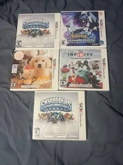 5 Nintendo 3ds games , View more