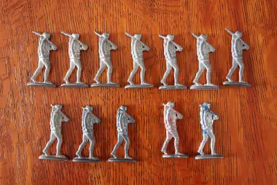Box Lot Of Old Tin Toy Soldiers, View more