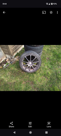 Rims and tires 225/40/18 Goodyear eagle sport
