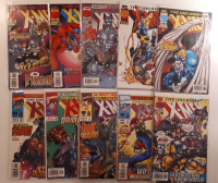 9x Uncanny X-Men 338 to 349 Comic Book
